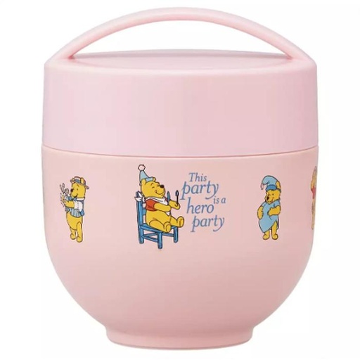 [12/9/2024-21:43-665] Antibacterial pooh pink stainless bowl lunch jar 540ml, heat resistant & cold until 6 hours 