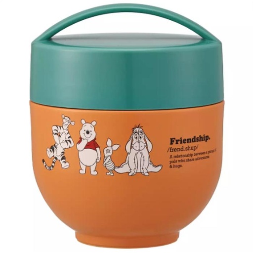 [12/9/2024-21:52-665] Antibacterial pooh orange stainless bowl lunch jar 540ml, heat resistant & cold until 6 hours 