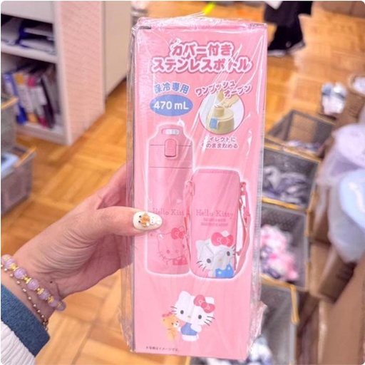 [12/11/2024-20:55-520] Hello Kitty Thermos Stainless 470 ml. get the strap bag