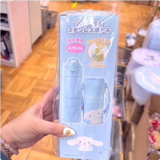 [12/11/2024-20:55-520] Cinnamoroll thermos stainless 470 ml. get the strap bag