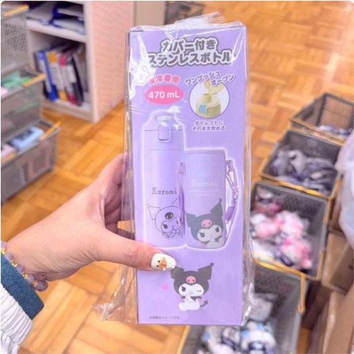 [12/11/2024-20:55-520] Kuromi thermos stainless 470 ml. get the strap bag