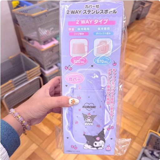 [12/11/2024-21:01-625] Kuromi 2 way stainless bottle , get the bag too