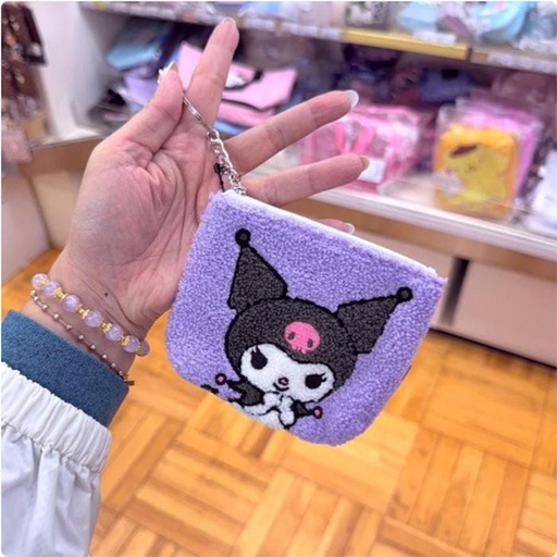 [12/12/2024-16:30-265] Kuromi Sagara Embroidery Keychain Pouch