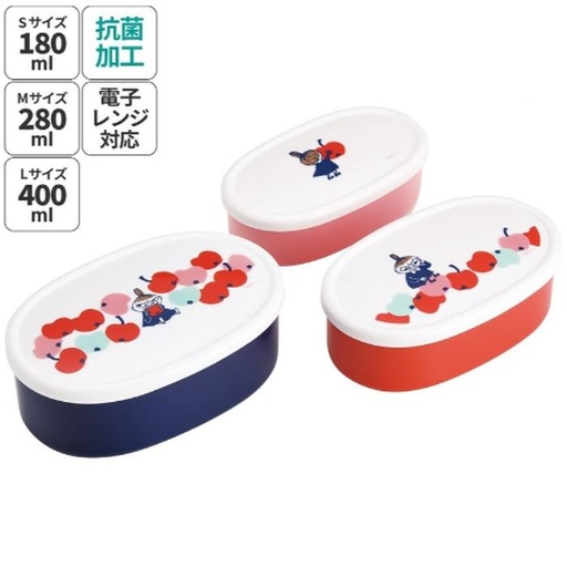 [12/13/2024-20:54-180] Little My Lunch Box set 3 pcs (can enter microwave), made in Japan
