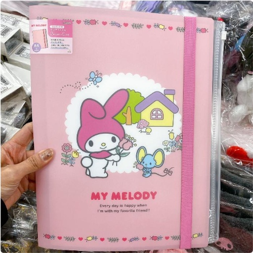 [12/19/2024-08:17-175] Melody Map A4 Size File (5 Pockets + 1 Case) Pink