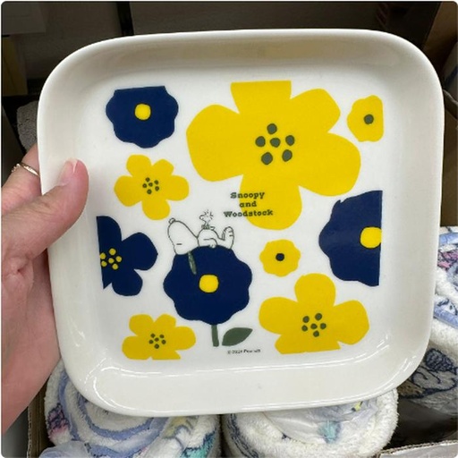 [12/19/2024-13:31-315] Snoopy Square Plate Ceramic Flower