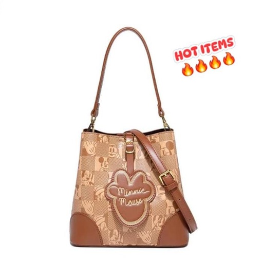 [1/1/2025-17:19-700] Minnie 2 Way Bag Brown 30 x 13 x 20 cm 