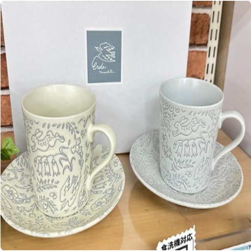 [1/25/2025-10:08-650] Maebata Cup Saucer Plate Sets 2 Each 