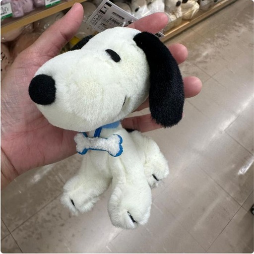 [1/25/2025-13:15-380] Blue Keychain Plush Snoopy 75th Anniv 