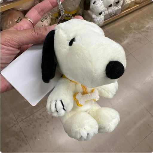 [1/25/2025-13:15-380] Yellow Keychain Plush Snoopy 75th Anniv 