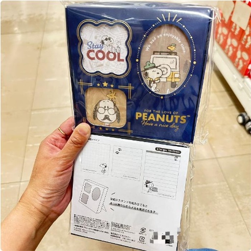 [1/25/2025-13:19-195] Memo Snoopy Box Blue, it can be use like frame