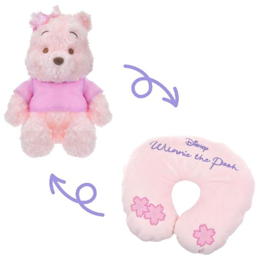 [1/18/2025-09:39-695] Winnie The Pooh Sakura Neck Pillow 2 Way (This Neck Pillow if it is reversed to be a doll)