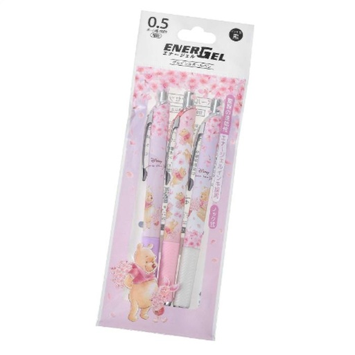 [1/18/2025-09:52-190] Energel Pen Pooh Sakura Set 3 Pcs 