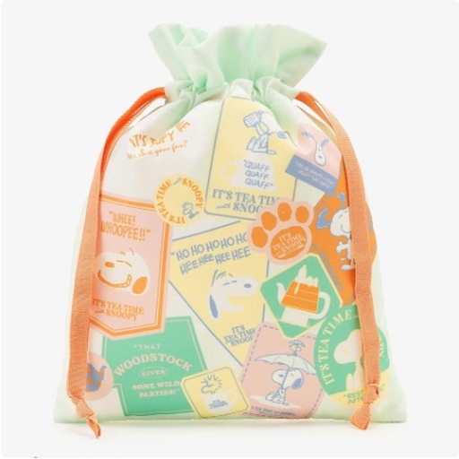 [1/19/2025-08:30-260] Snoopy Drawstring Pouch size M