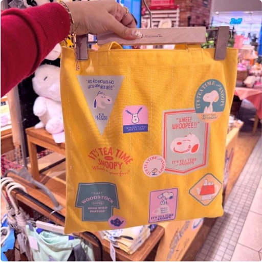 [1/19/2025-09:16-625] Canvas Tote Bag Snoopy Yellow