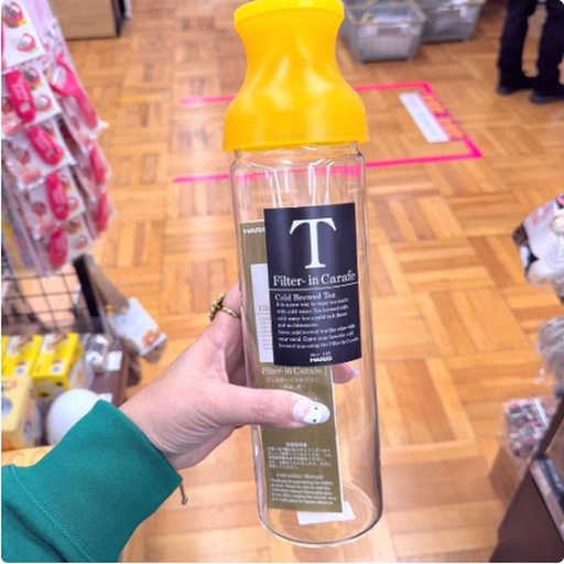[1/21/2025-12:50-430] Cold Brew Tea Bottle. Yellow Hario 1 Liter