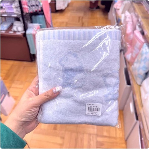 [1/21/2025-15:48-210] Face Towel Panda Blue Imabari Made in Japan