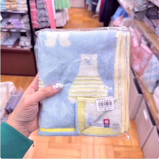 [1/21/2025-15:51-210] Face towel Bear Animal Blue Imabari Made in Japan 
