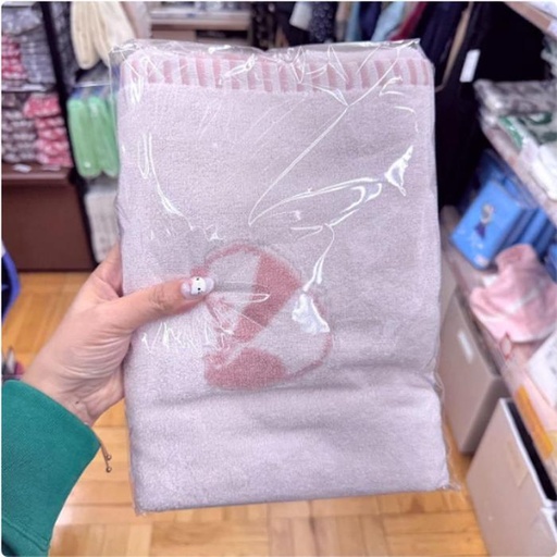 [1/21/2025-16:03-380] Bath Towel Imabari Japan Animal Panda Pink Motif