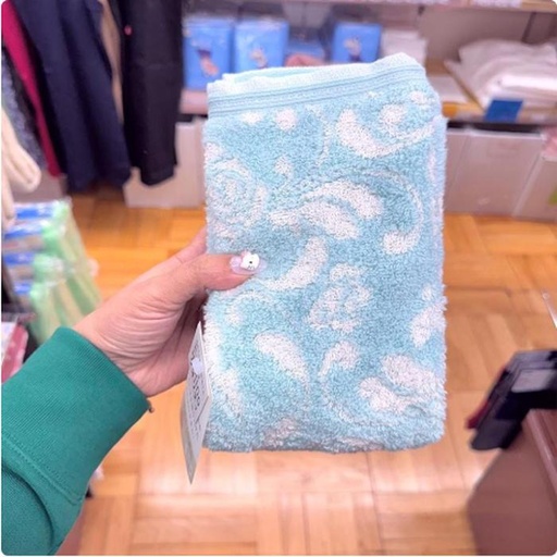 [1/21/2025-16:18-245] Face Towel Uchino Blue Made in JP