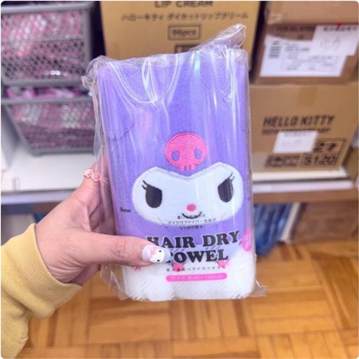 [1/21/2025-21:42-230] Hair Dry Towel Microfiber Kuromi
