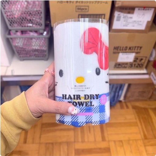 [1/21/2025-21:42-230] Hair Dry Towel Microfiber Hello Kitty