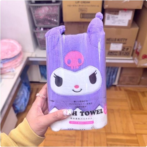 [1/21/2025-21:50-350] Kuromi Bath towel 60 x 120 cm