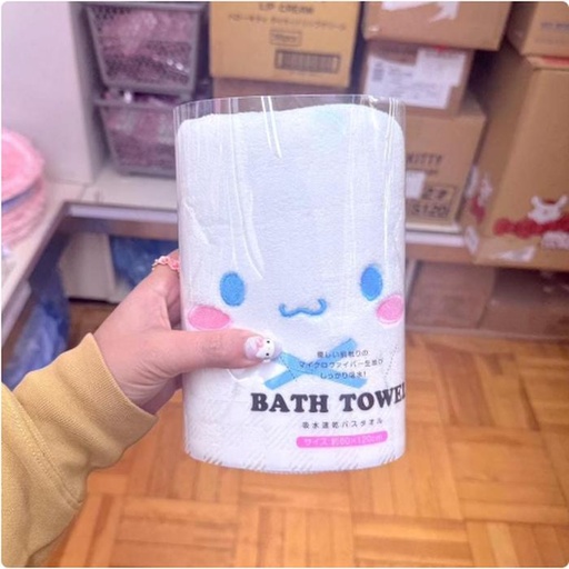 [1/21/2025-21:51-350] Cinnamoroll Bath towel 60 x 120 cm