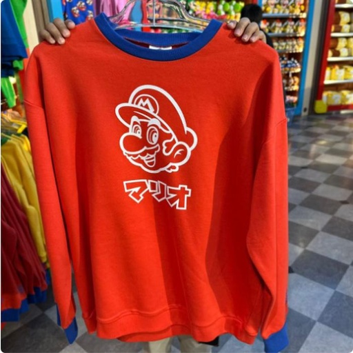 [1/23/2025-09:16-990] Sweatshirt Mario size M L XL