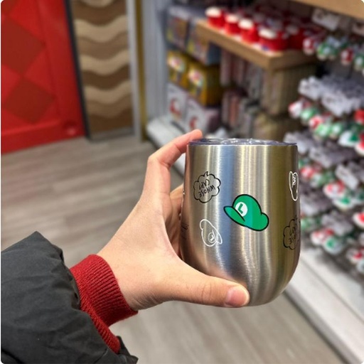 [1/23/2025-09:54-560] Luigi Stainless Tumbler with clear lid 