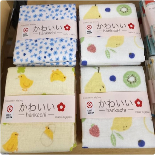 [1/23/2025-14:22-None75] Handkerchief / Minitowel Gauze Made in Japan 30 x 30 cm @Each