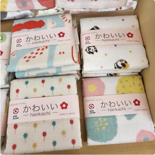 [1/23/2025-14:22-None75] Handkerchief / Minitowel Gauze Made in Japan 30 x 30 cm @Each